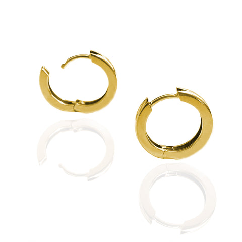 Forever Hoops in Yellow Gold