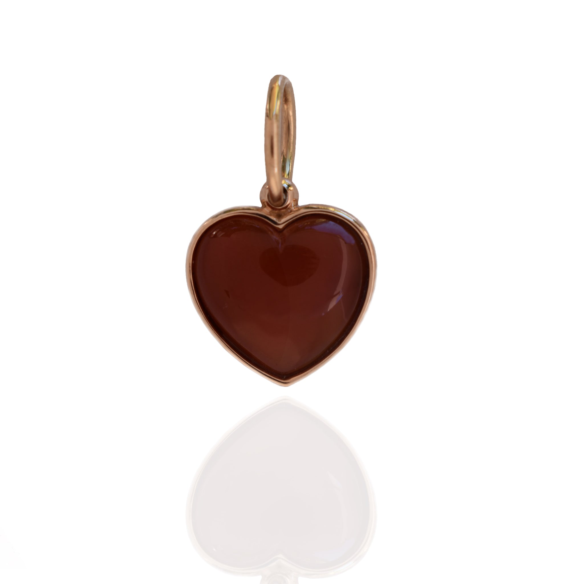 Heart Pendant in Carnelian